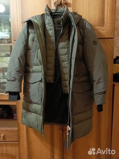 Пуховик зимний мужской длинный 50 р