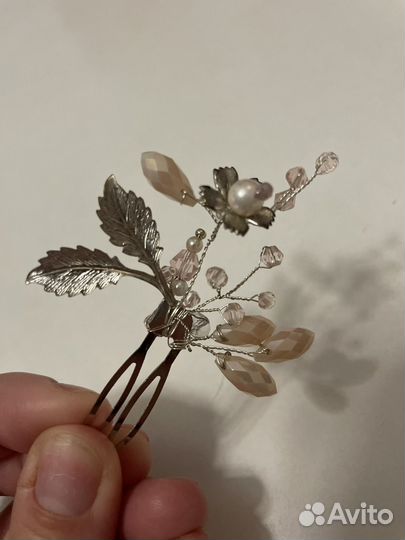 Шпилька свадебная украшение в волосы