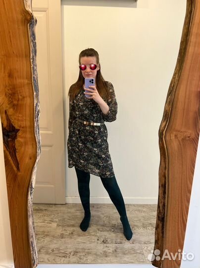 Платье в цветочек indi & cold M