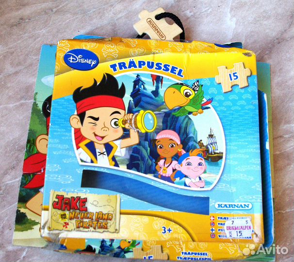 Пазл Джейк и пираты Нетландии, деревянный