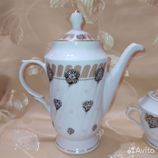 Кофейник и сахарница Рижский завод Чашка Барановка