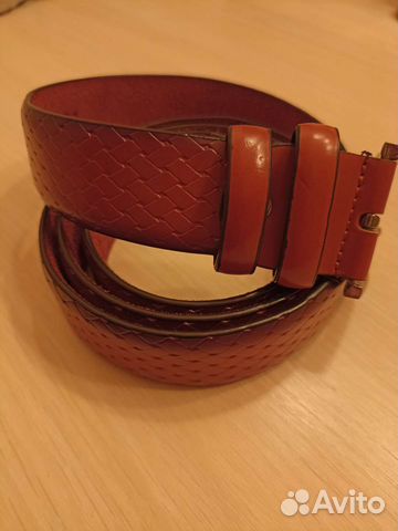 Мужской кожаный ремень Италия