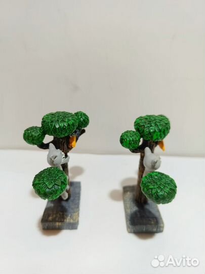 Котёнок с улицы Лизюкова и ворона фигурка 2 штуки