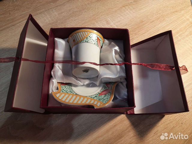 Сервиз чайный подарочная чашка керамика