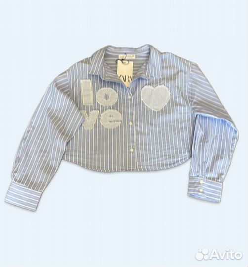 New детская рубашка Zara kids с аппликацией Spain