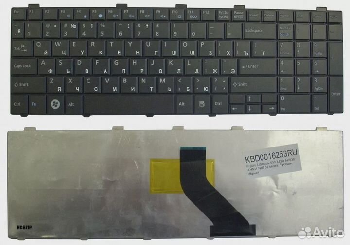 Клавиатура (CP515525-01) для Fujitsu LifeBook AH53