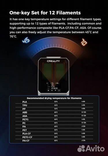 Creality Space Pi Plus сушилка для пластика