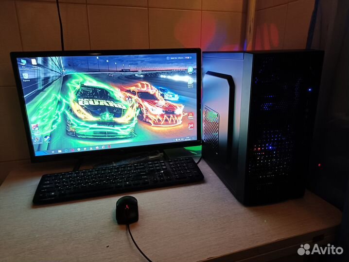 Игровой Компьютер Для Школы и Игр с Монитором