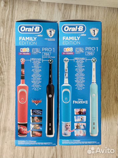 2в1 детская зубная щётка oral b