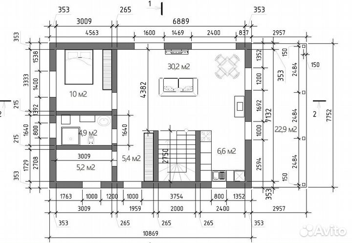 Домокомплект для строительство 5 спален