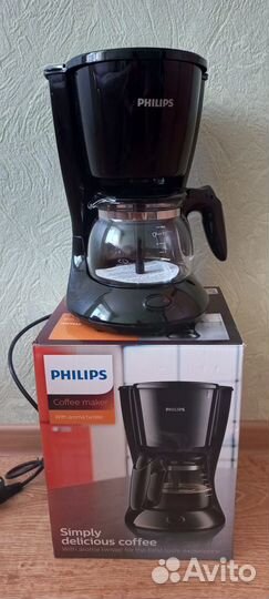 Кофеварка капельная philips новая