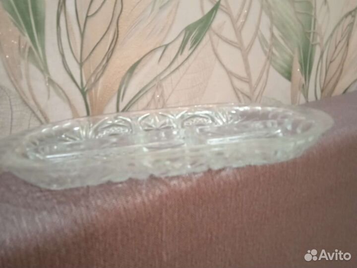 Блюдо хрустальное СССР