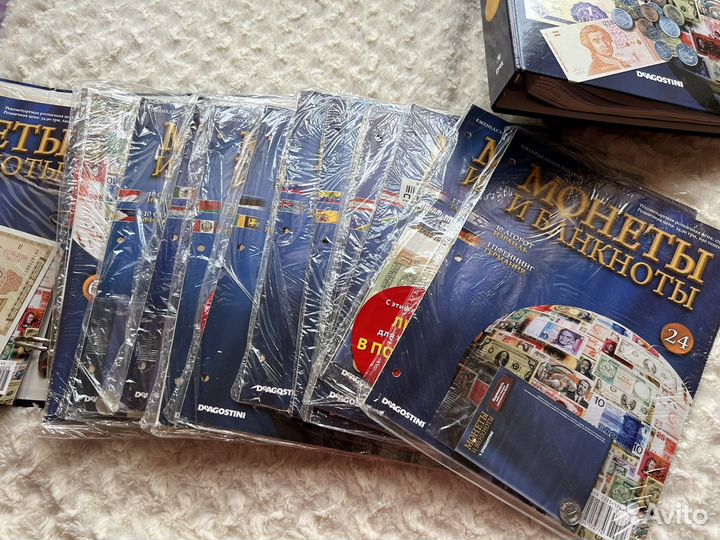 Монеты и банкноты Deagostini коллекция