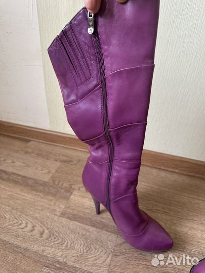 Сапоги женские натуральная кожа 39 40