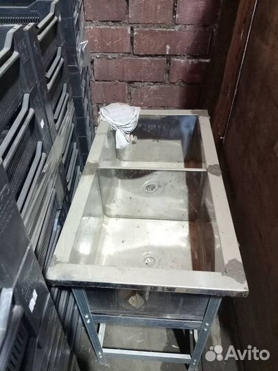 Мойка и стеллаж из нержавейки