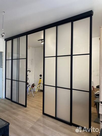 Распашные двери лофт