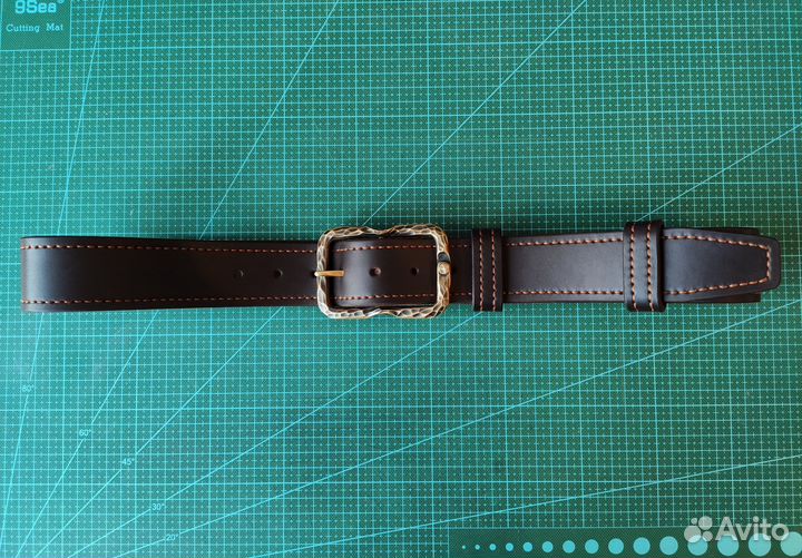 Ремень из кожи буйвола «Американо стайл» ver.2