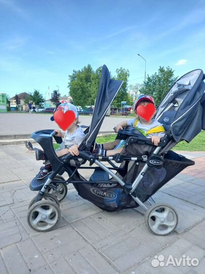 Коляска прогулочная для двойни