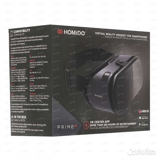 Очки виртуальной реальности Homido prime