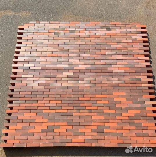 Кирпич облицовочный красный флэш 1нф