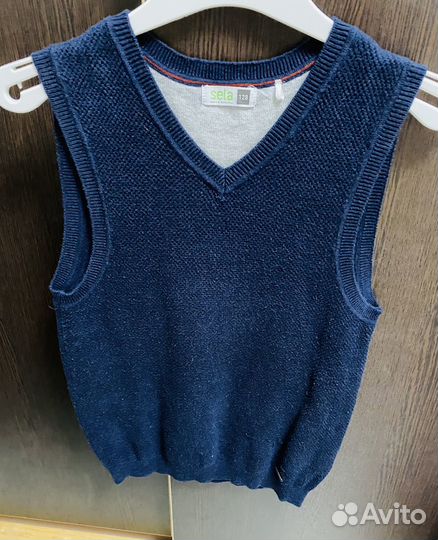 Рубашка белая и жилетка