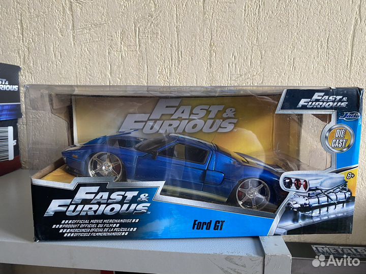 Fast and furious 1:24 ford gt модель форсаж
