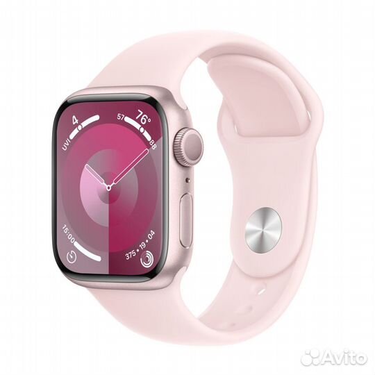 Apple Watch S9 41mm Pink, ремешок нежно - розовый