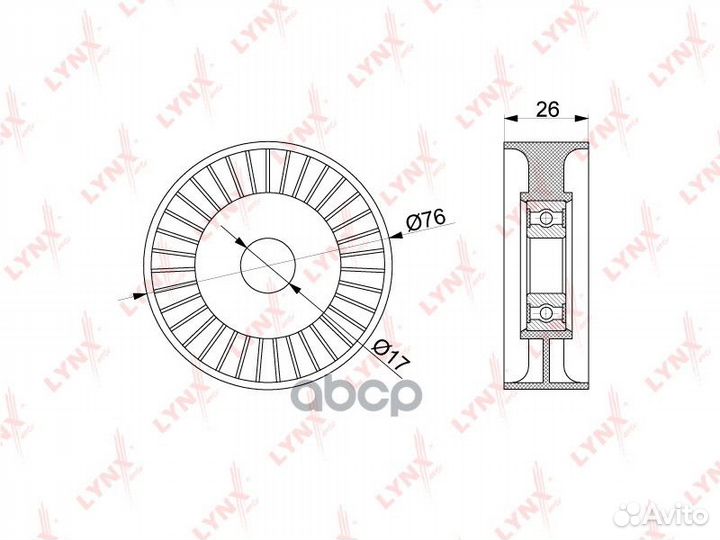 Ролик натяжной приводного ремня;chevrolet aveo