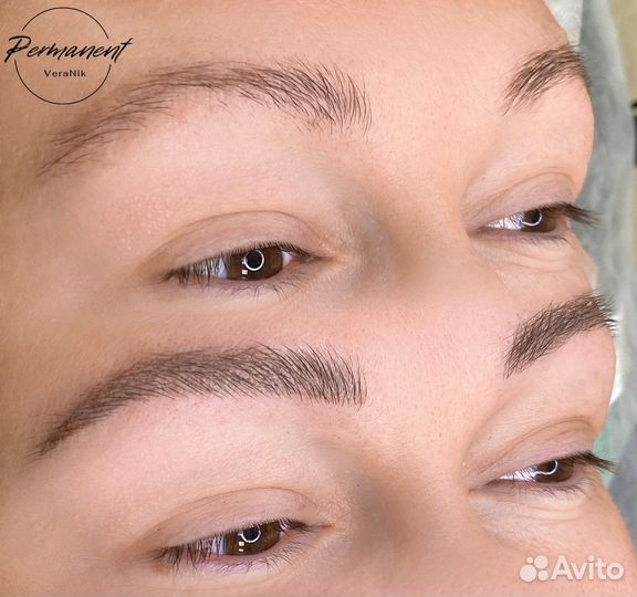 Микроблейдинг бровей «Волоски+пудра» на 2 года