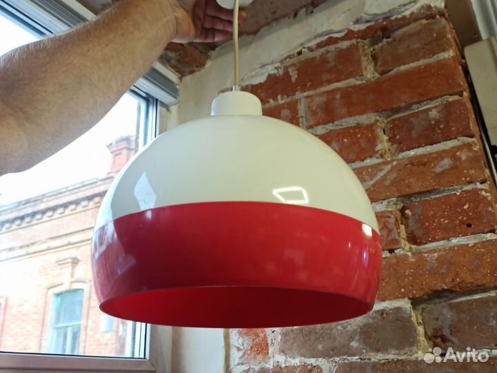 Светильник подвесной СССР абажур в стиле Мебло