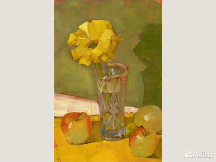 Картина с цветком 