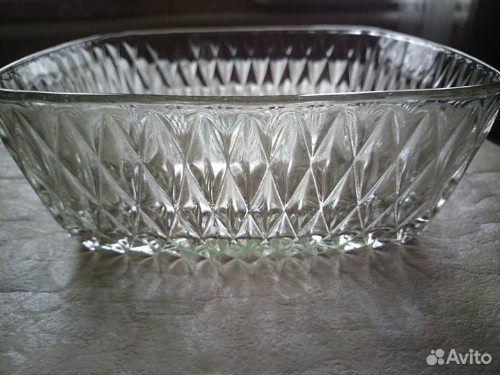 Ваза, салатник, фруктовница, стекло СССР