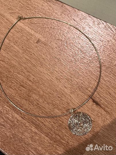 Колье золото с кулоном