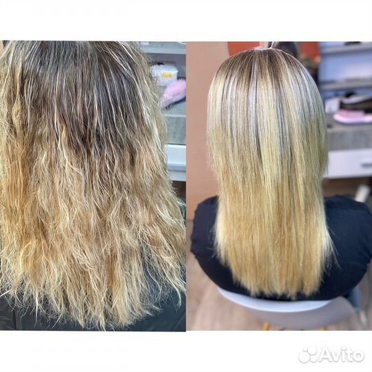 Кератиновое выпрямление ботокс волос