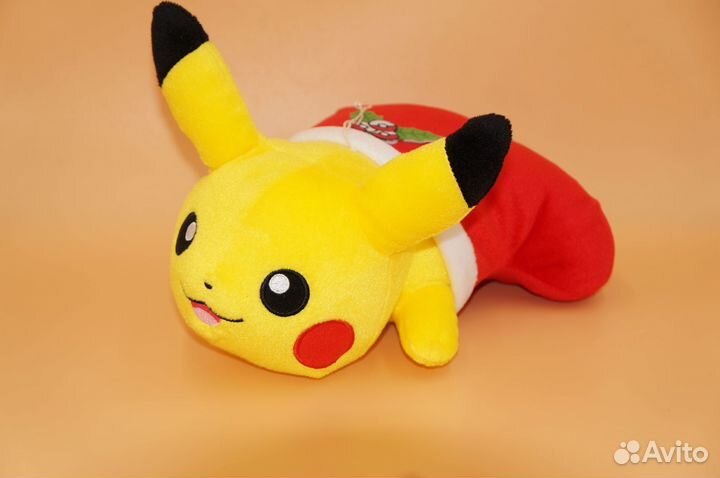 Мягкая Игрушка Pokemon Pikachu Пикачу в новогоднем