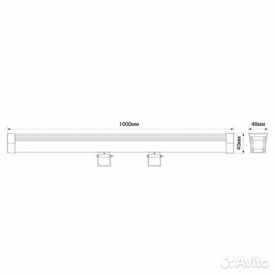 Линейный прожектор с DMX LL-892 36W RGB 24V 32259