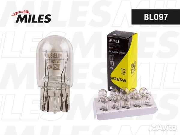 Лампа накаливания сигнальная w21 / 5w w3x16q 12v 2