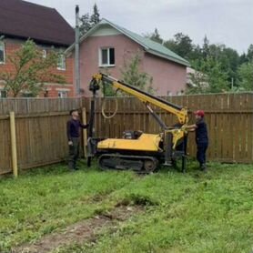 Свайный фундамент, установка винтовых свай