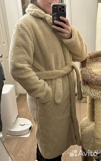 Пальто женское плюшевое