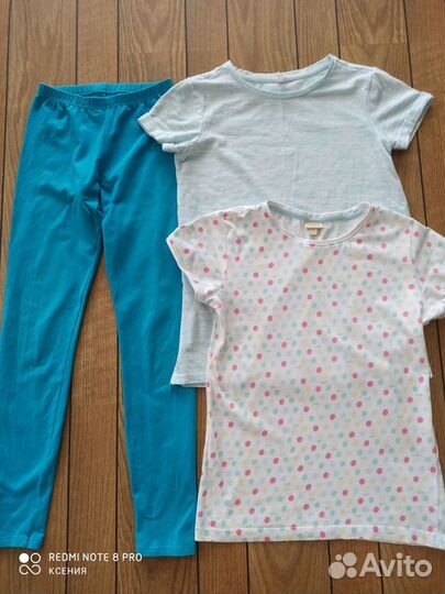 Вещи пакетом на девочку р.140-146