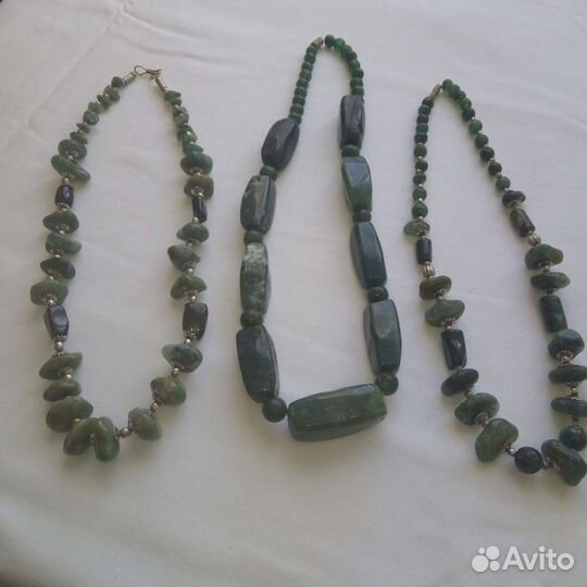 Бусы из СССР, бусы из нефрит