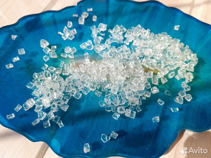 Белая стеклянная крошка