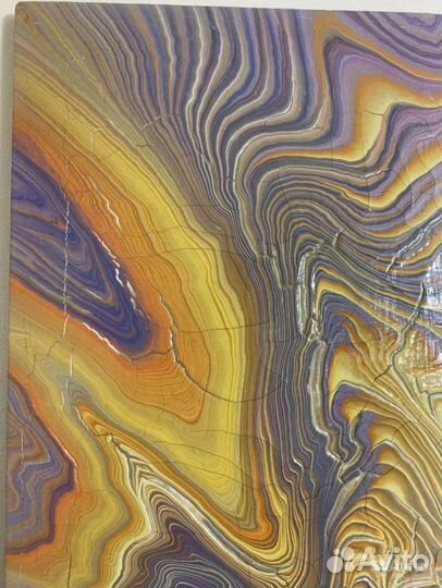 Абстракция картина акрил 90х60см 