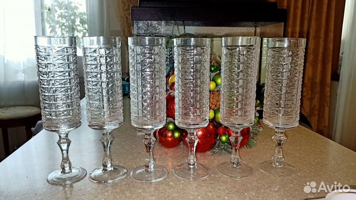Фужеры бокалы хрусталь
