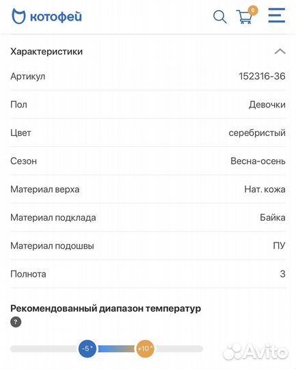 Ботинки демисезонные Котофей (29 р)