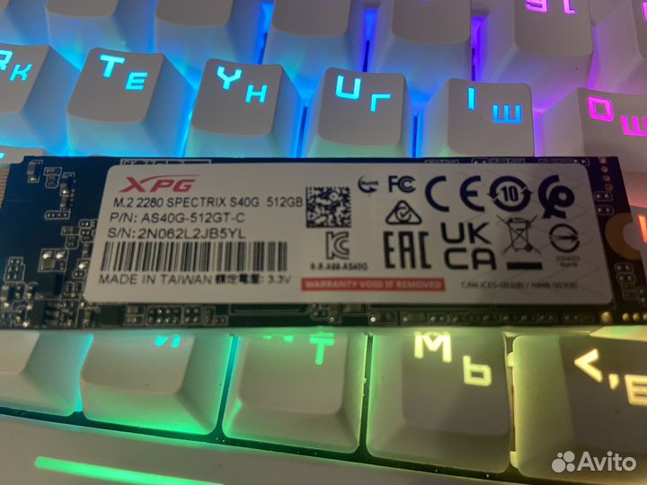 Ssd m2 xpg 512gb RGB