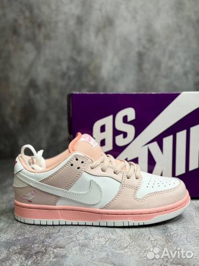 Кроссовки nike sb dunk low purple pigeon