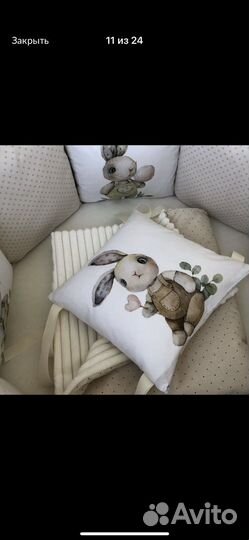 Бортики на детскую кроватку