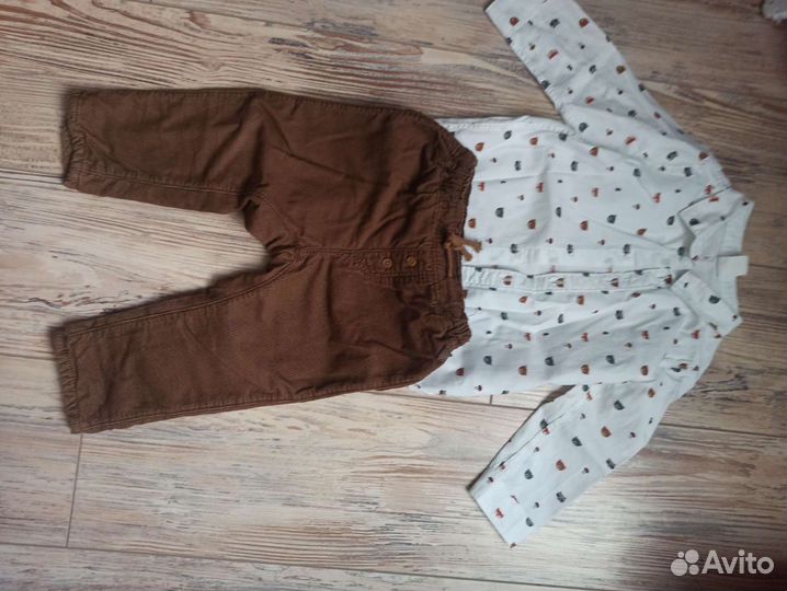 Рубашка и брюки на мальчика 86 h&m