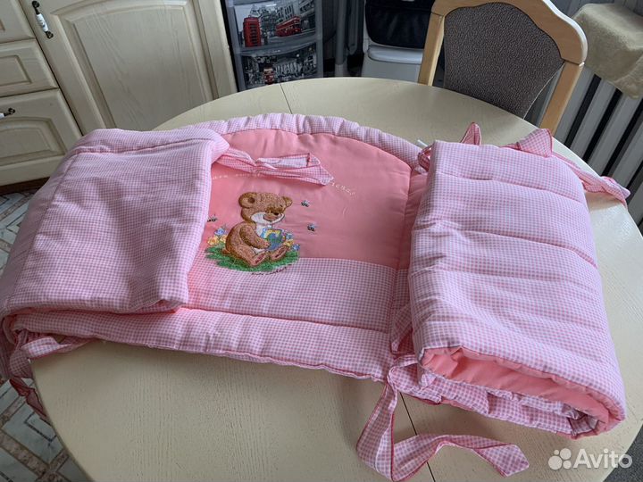 Бортики и балдахин в кроватку